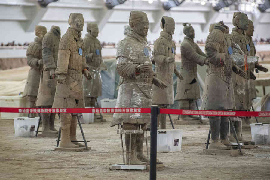 China - Xi'an 032 - mausoleo de Qin Shi Huang - Guerreros de Terracota